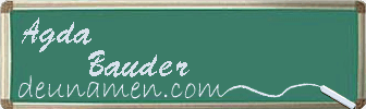 Agda Bauder Visitenkarte